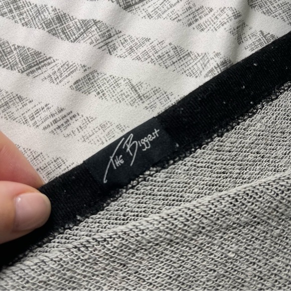 One Bone men's black salt and pepper long sleeve hooded long sleeve casual top 0 - Picture 8 of 8